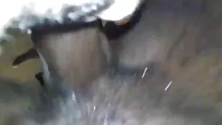 მოწიფული manualist აჩვენა hairy pussy და squeezed კლიენტის cock ერთად ვაგინა