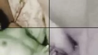 ოთხი lesbians სარგებლობდა ეხება მათი ენები სველი pussies